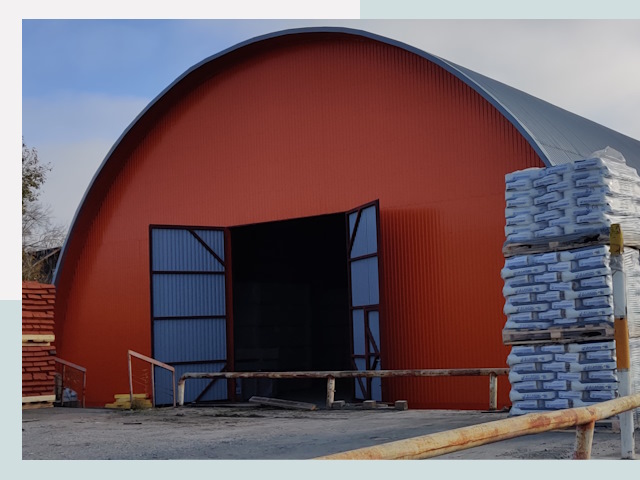 Полукруглые ангары по цене от 610 руб. в Красноярск