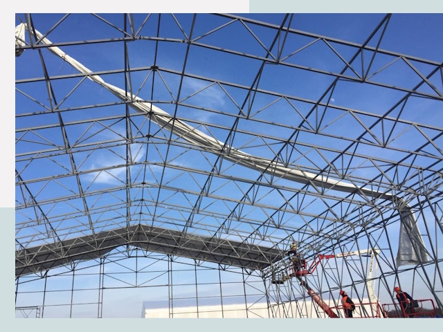 Шатровые ангары от 610 руб. в Красноярске и Красноярском крае