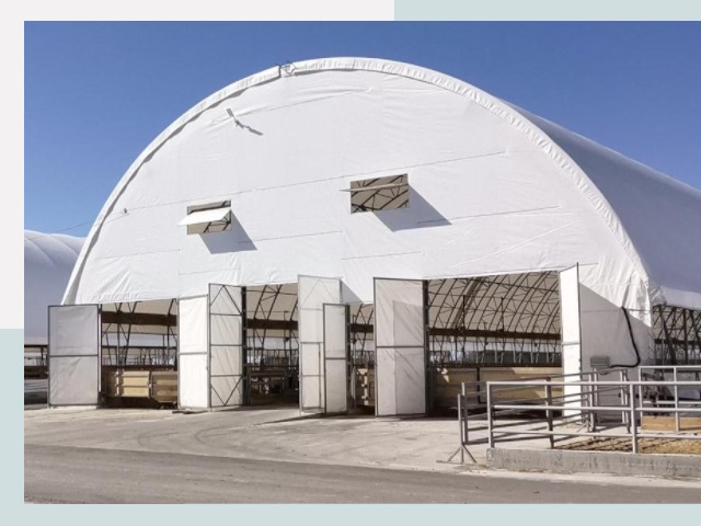 Тентовые ангары по цене 610 руб. в Красноярск