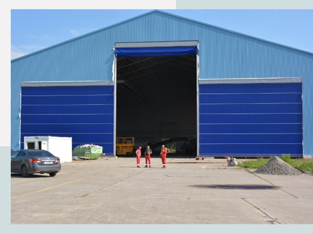 Ангарные ворота в Красноярск от СтальСтрой-Крс по цене 610 руб.