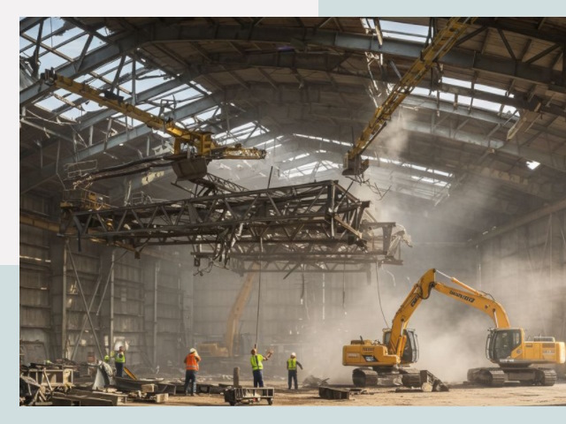 Демонтаж ангаров в Красноярске от 610 руб. за м²